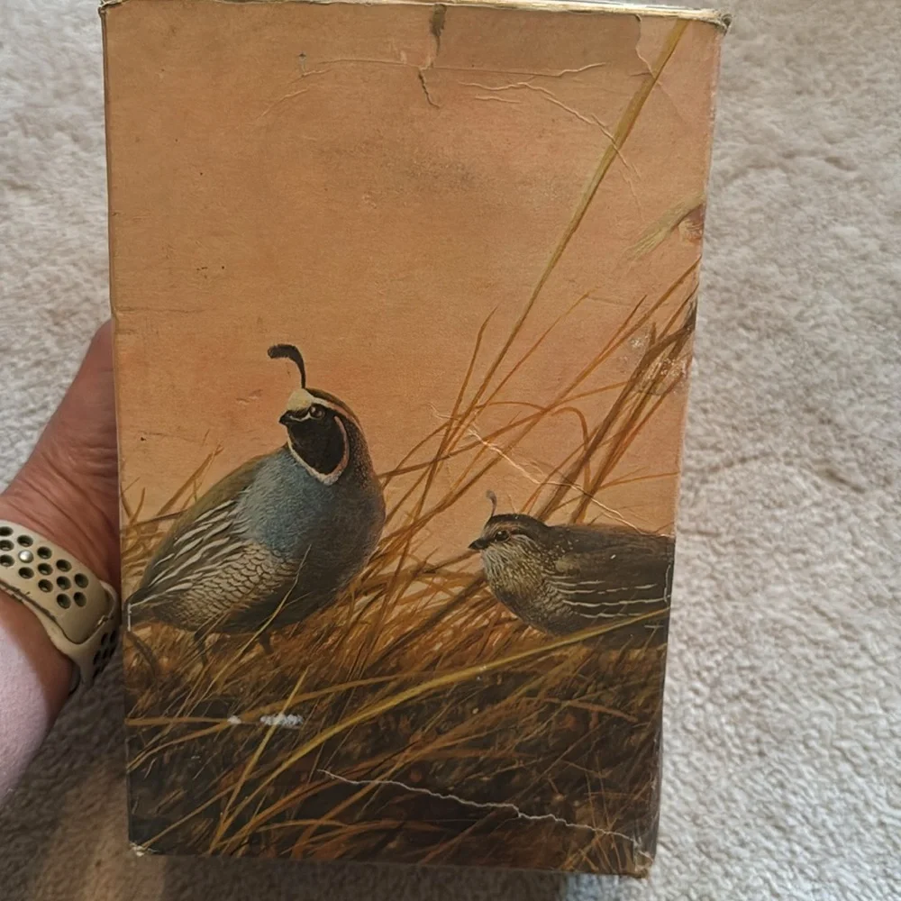 Avon vintage 1970s Quail Decanter with original box